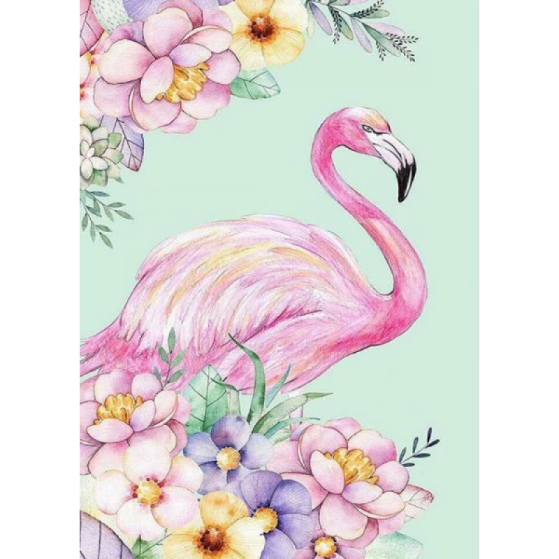 Mona Lisa diamond painting 50x40cm: flamingo